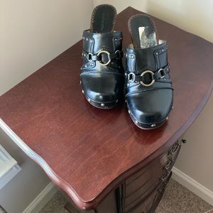 Vintage “Bongo” Chunky Heel Mule Clogs